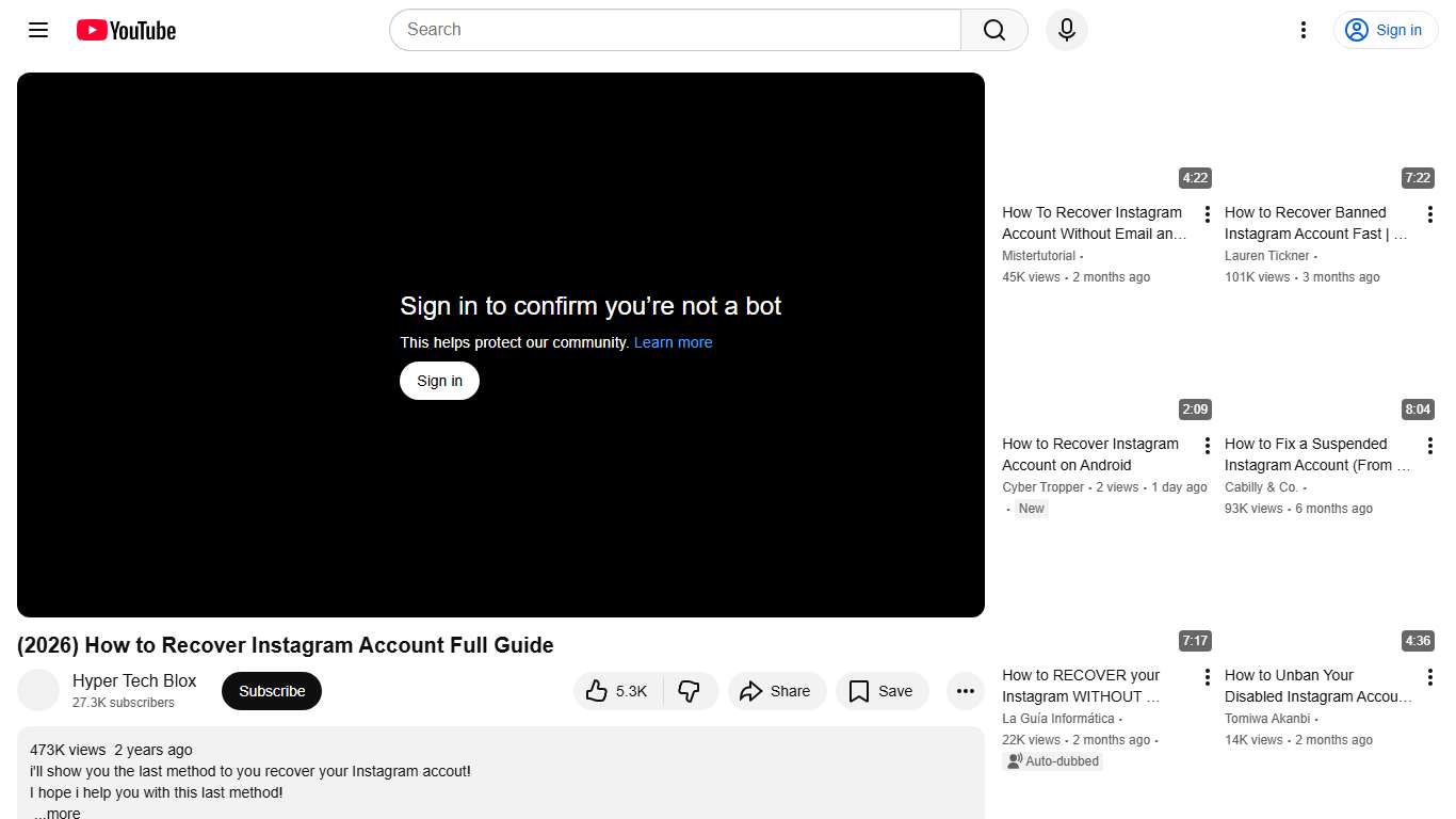 (2026) How to Recover Instagram Account Full Guide - YouTube